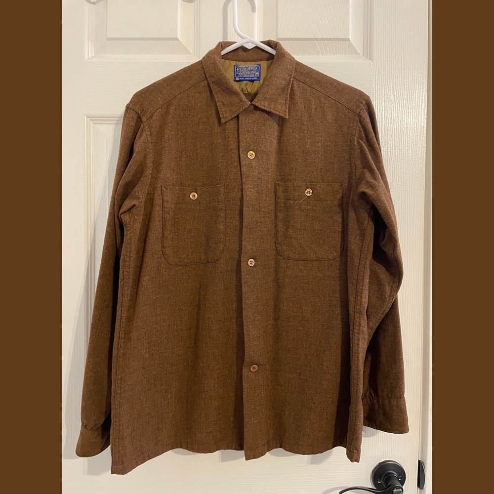 Vintage Pendleton Brown Long Sleeve Button Up